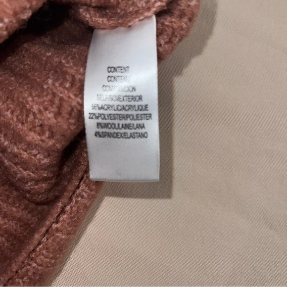 WAYF Marley Tulip‎ Back Mock Turtleneck Sweater Pink/Mauve Women’s Size XL NWT - Picture 12 of 13